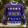 PACMAN waka waka Ugly Christmas Sweater 3D All Over Printed Christmas Sweater