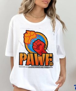 PAWF Passive Aggressive Wrestling Federation logo shirt
