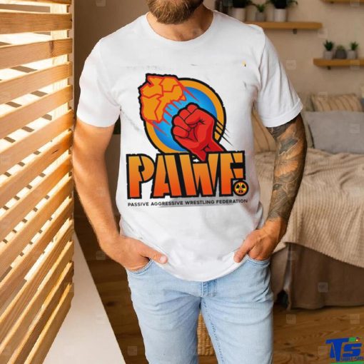 PAWF Passive Aggressive Wrestling Federation logo shirt