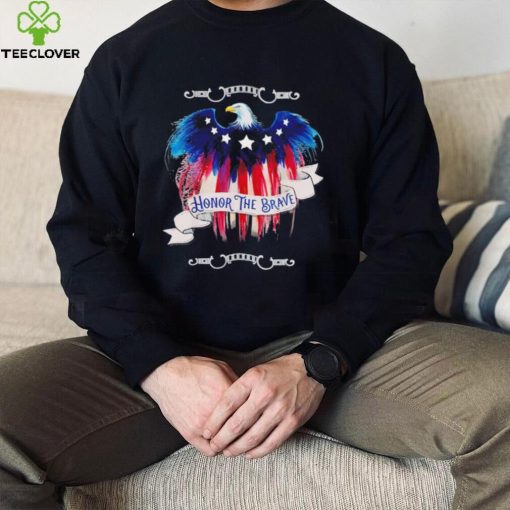 Veterans Day True Patriots Forces Honor the Brave Eagle American flag logo shirt