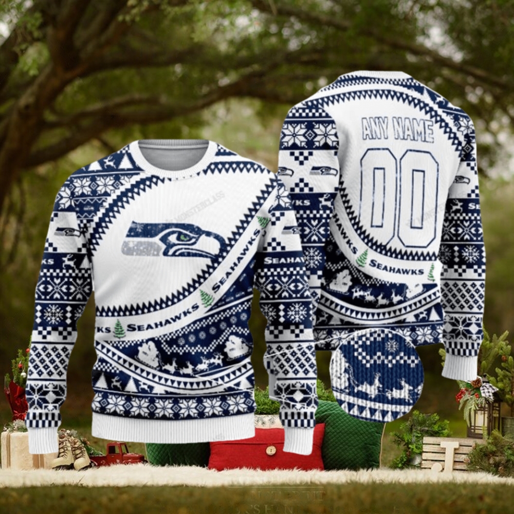 Personalized Nfl Seattle Seahawks Custom Ugly Christmas Sweaters Personalized Nfl Seattle Seahawks Custom Ugly Christmas Sweaters
