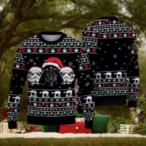 Santa Hat Darth Vader Star Wars Ugly Christmas Sweater