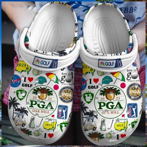 PGA Championship Golf Sport Crocs Shoes Clogs Comfortable