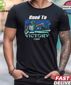 PHLY Road to Victory Philly Football Painting t shirt