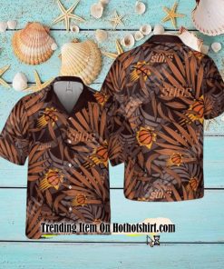 PHOENIX SUNS LATEST FOR MEN AND WOMEN GIFT FLORAL ALOHA BEACH HAWAIIAN SHIRT