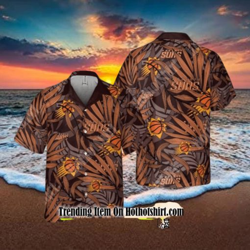 PHOENIX SUNS LATEST FOR MEN AND WOMEN GIFT FLORAL ALOHA BEACH HAWAIIAN SHIRT