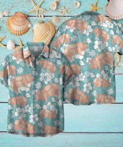 PIG HIBISCUS HAWAIIAN SHIRT