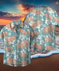 PIG HIBISCUS HAWAIIAN SHIRT