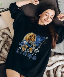 Detroit Lions Football Quarterback Lion Warrior T Shirt