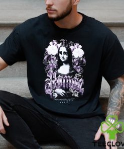 PLUS OVERSIZED GOTHIC MONA LISA FLORAL T SHIRT
