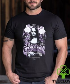 PLUS OVERSIZED GOTHIC MONA LISA FLORAL T SHIRT