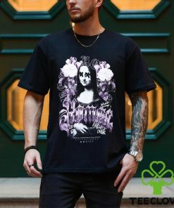 PLUS OVERSIZED GOTHIC MONA LISA FLORAL T SHIRT