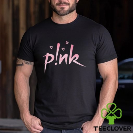 P!Nk Lyric Album Song Doodle Art Water Color Pink Shirt