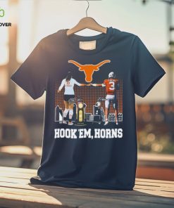 Official Madisen Skinner And Quinn Ewers Texas Hook ‘Em, Horns Signatures Shirt