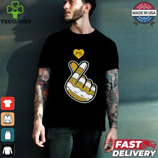 PS San Diego Finger Heart T hoodie, sweater, longsleeve, shirt v-neck, t-shirts