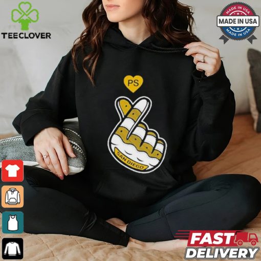 PS San Diego Finger Heart T hoodie, sweater, longsleeve, shirt v-neck, t-shirts