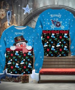 Tennessee Titans Christmas Snowman Frostbite Sweater Best For Men And Women Gift