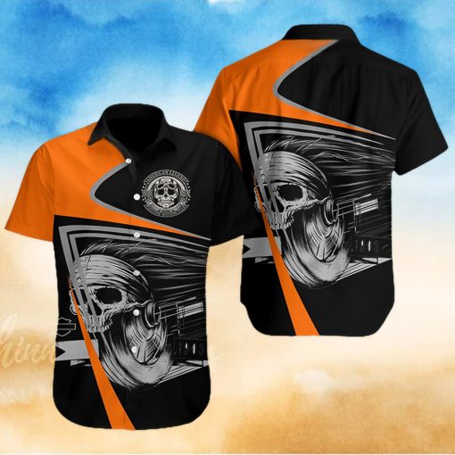 Skull Roller Hawaiian Shirt Summer Button Up For Men Women Couple