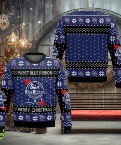 Pabst Blue Ribbon Apparel Ugly Xmas 3D Sweater For Men And Women