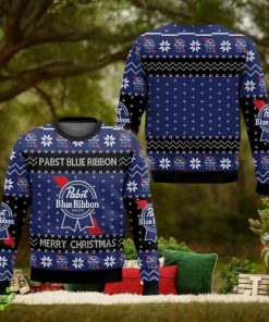 Pabst Blue Ribbon Apparel Ugly Xmas 3D Sweater For Men And Women