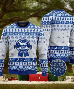 Pabst Blue Ribbon Beer Ugly Pabst Blue Ribbon Ugly Gift Christmas 3D Sweater For Men And Women