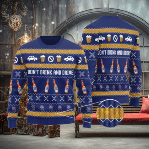 Pabst Blue Ribbon Don’t Drink And Drive Ugly Sweater