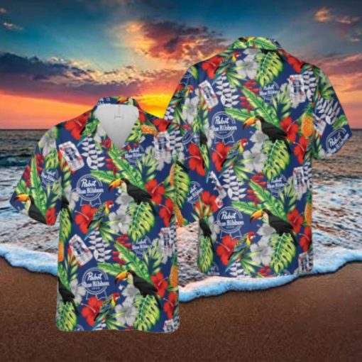 Pabst Blue Ribbon Hawaiian Shirt For Men Women