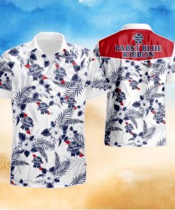 Pabst Blue Ribbon Summer Hawaiian Shirt And Short