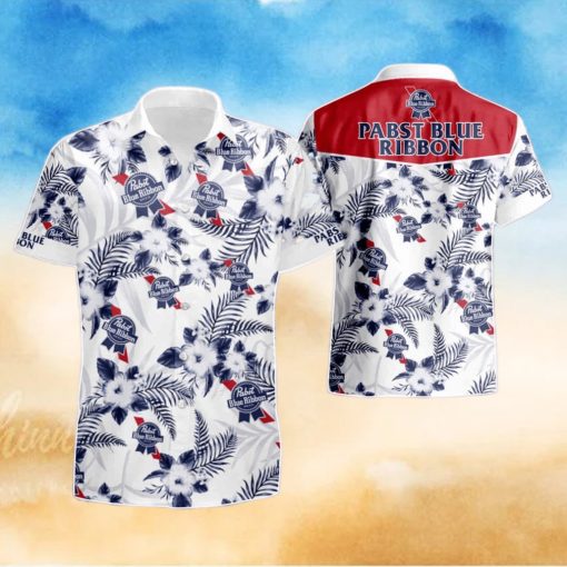 Pabst Blue Ribbon Summer Hawaiian Shirt And Short