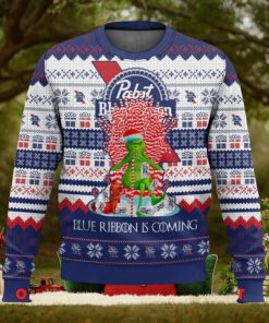 Pabst Blue Ribbon x The Grinch Is Coming Ugly Christmas Sweater