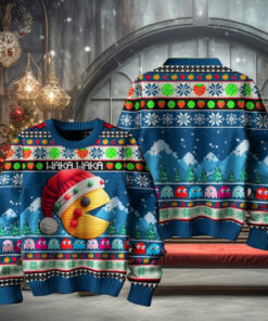 Pac Man Merry Christmas For Friends, Family Ugly Sweater