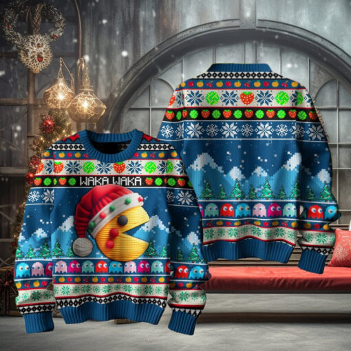 Pac Man Merry Christmas For Friends, Family Ugly Sweater