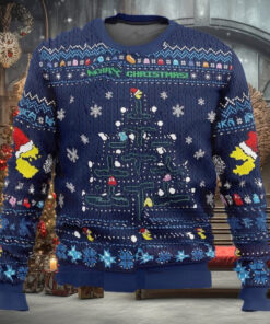 Pac Man Ugly Christmas Sweater, Pac Man Game Ugly Christmas Sweater