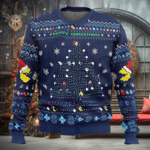 Pac Man Ugly Christmas Sweater, Pac Man Game Ugly Christmas Sweater