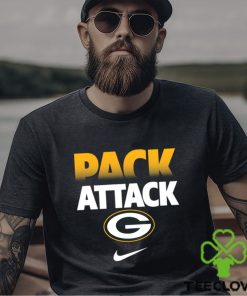 Pack attack Green Bay Packers team American foolball logo shirt