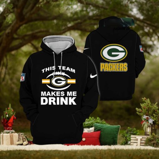 Packers This Team Makes Me Drink Hoodie