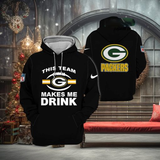 Packers This Team Makes Me Drink Hoodie