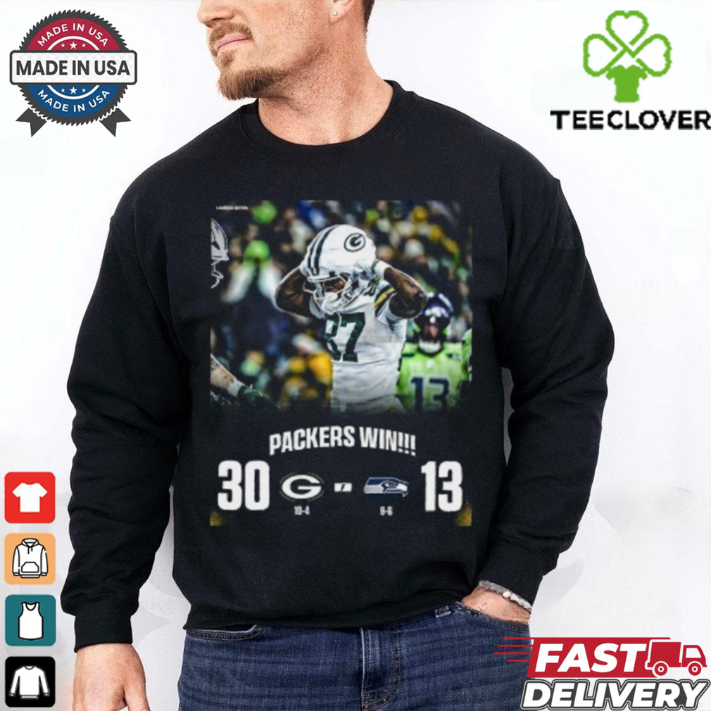 Packers Win 30 13 Seahawks 2024 Shirt Packers Win 30 13 Seahawks 2024 Shirt