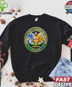 Packers vs. Lions November 3 2024 Lambeau Field match up shirt