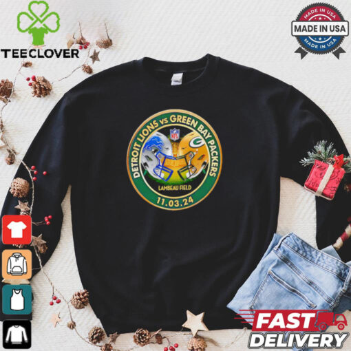 Packers vs. Lions November 3 2024 Lambeau Field match up shirt