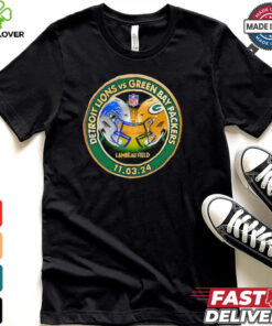 Packers vs. Lions November 3 2024 Lambeau Field match up shirt