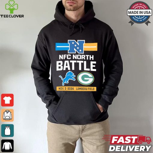 Packers vs. Lions match up Lambeau Field NFC North battle hoodie, sweater, longsleeve, shirt v-neck, t-shirt