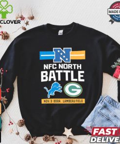 Packers vs. Lions match up Lambeau Field NFC North battle hoodie, sweater, longsleeve, shirt v-neck, t-shirt