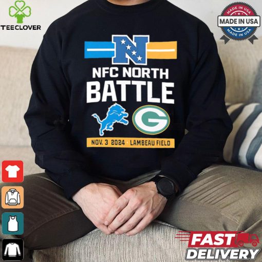 Packers vs. Lions match up Lambeau Field NFC North battle hoodie, sweater, longsleeve, shirt v-neck, t-shirt