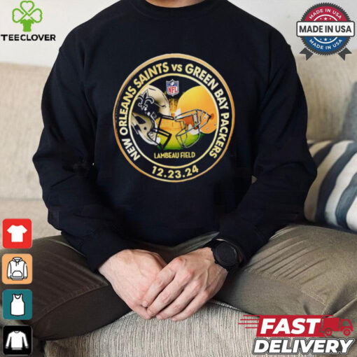 Packers vs. Saints December 23 2024 Lambeau Field match up shirt