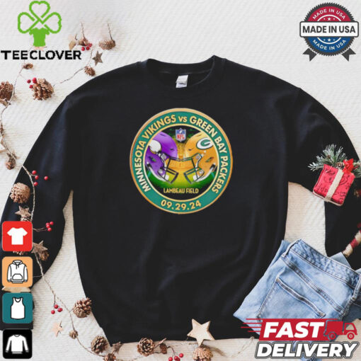 Packers vs. Vikings September 29 2024 Lambeau Field match up shirt