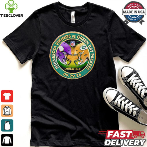 Packers vs. Vikings September 29 2024 Lambeau Field match up shirt