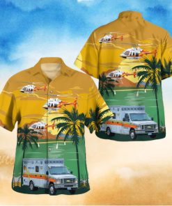 Pafford Emergency Medical Services Bell Jetranger Hawaiian Shirt