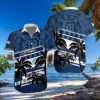 Detroit Tigers Tropical Palm Night Aloha Shirt