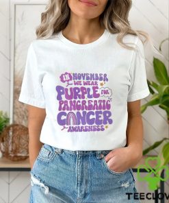 Pancreatic Cancer Support Shirts, Diabetes Awareness Tee, Purple Ribbon T Shirt